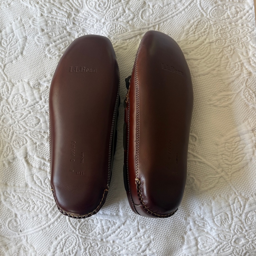 LL Bean leather bottom slippers - Picture 3 of 5